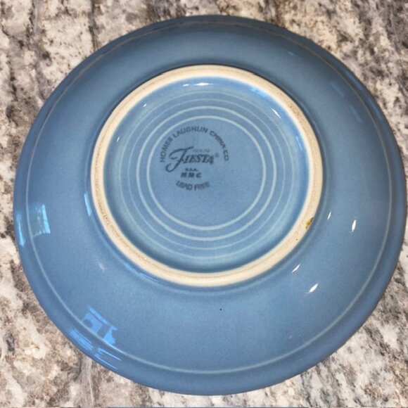 Fiestaware Cup & Saucer Set - Periwinkle, circa 1998 - Picture 3 of 6